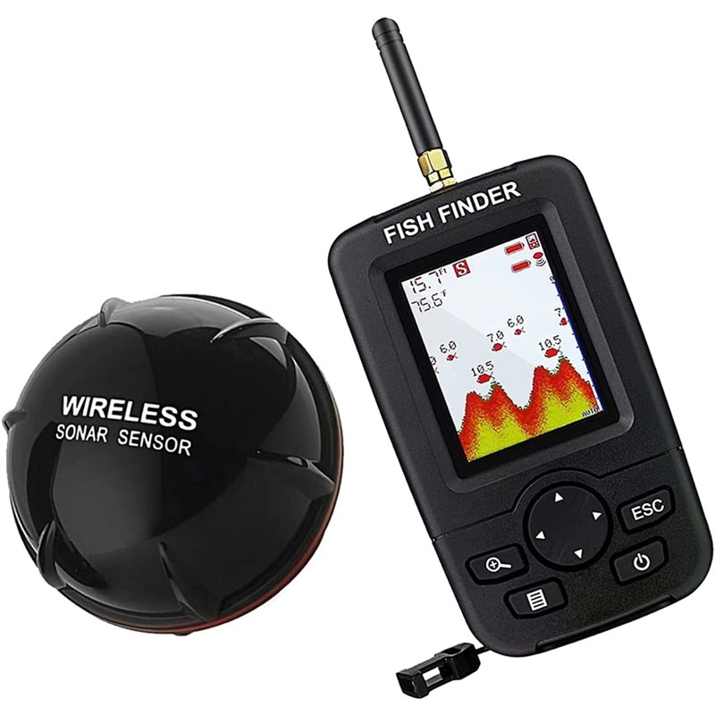Fish Finder Portable - Wireless Sonar Fish Finder, Portable Underwater