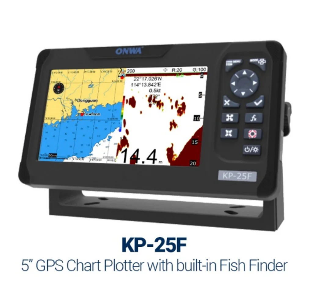 Fish Finder Gps - ONWA KP-25F 5-Inch GPS Chart Plotter