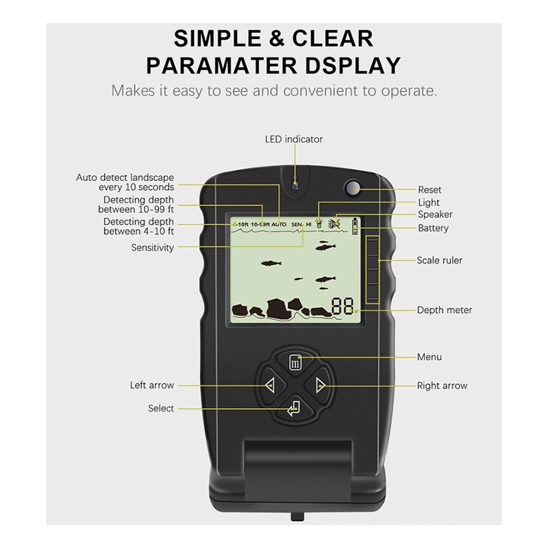 New Portable Fish Finder, Ice  - Fish Finder Transducer recensione e prezzo