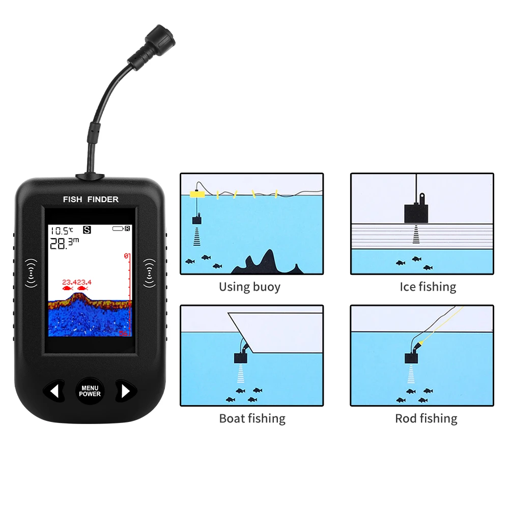 Alarm 100M Portable Sonar Fish - Fish Finder Transducer recensione e prezzo