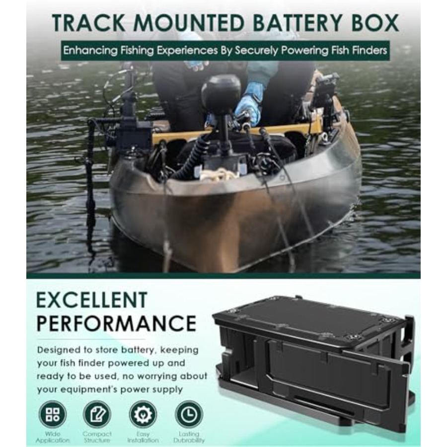 Track Mounted Battery Box for  - Fish Finder Mount recensione e prezzo
