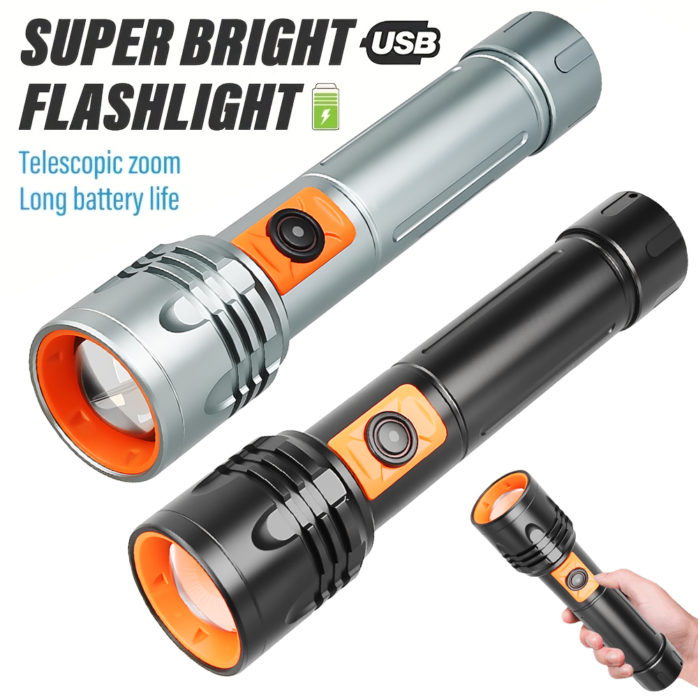 High Power LED Flashlight USB  - Fishing Light recensione e prezzo