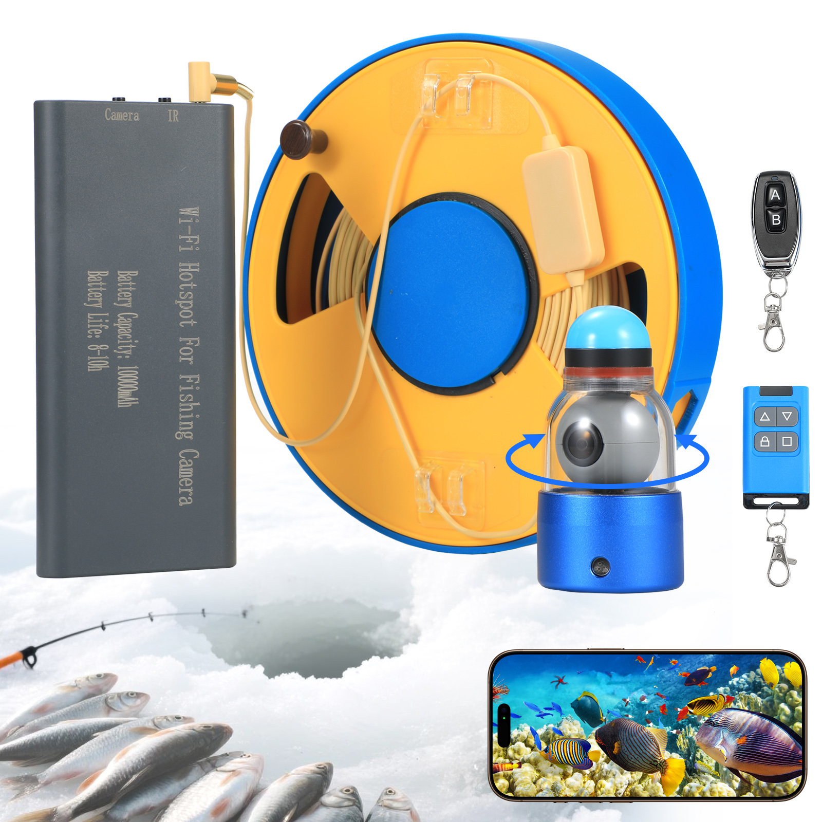 WIFI 360° Underwater Fishing C - Fish Finder Cable recensione e prezzo