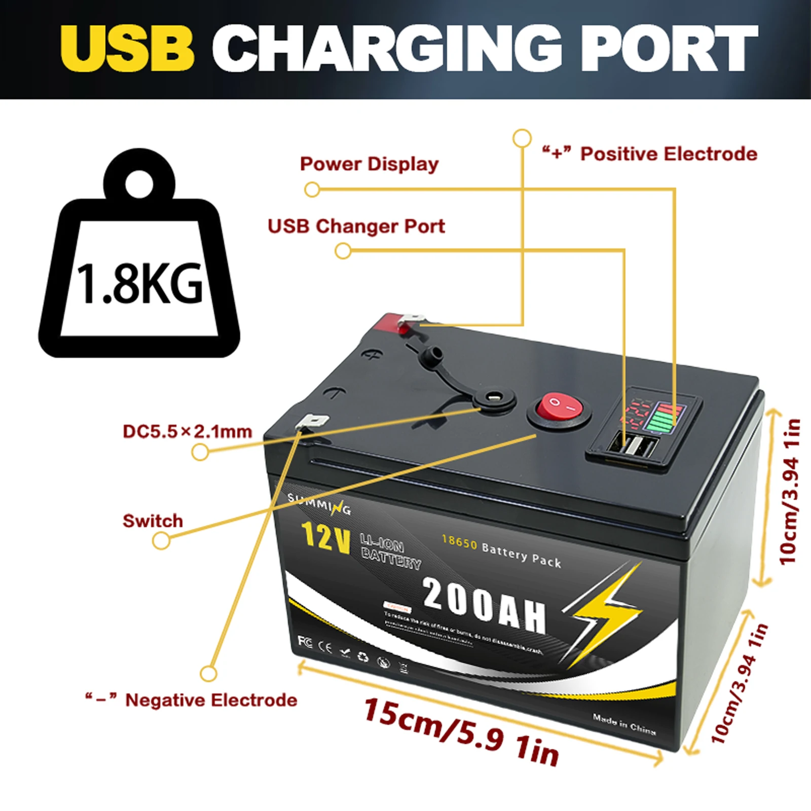 12V 200Ah Lithium  LiFeP04 Bat - Fish Finder Charger recensione e prezzo