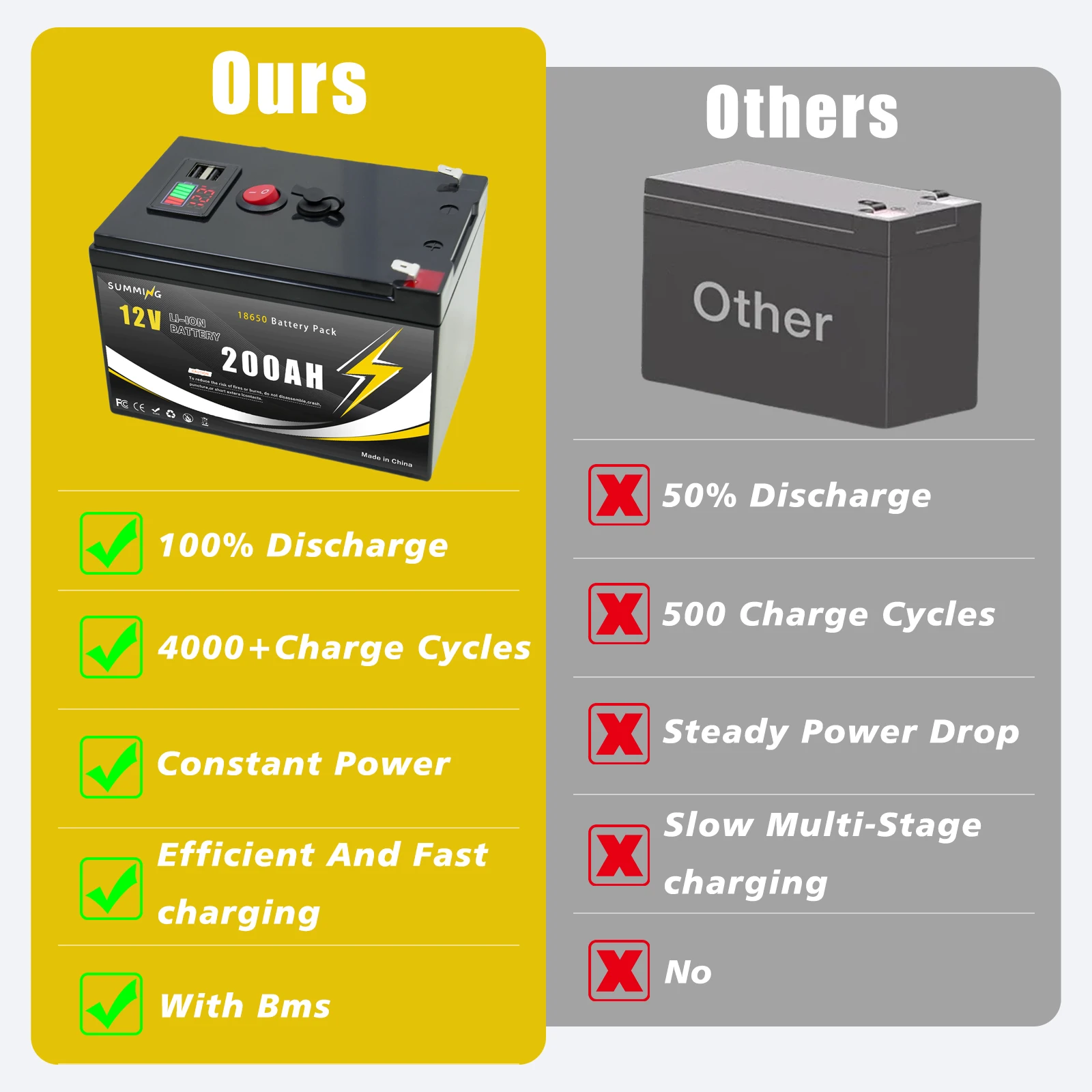 12V 200Ah Lithium  LiFeP04 Bat - Fish Finder Charger recensione e prezzo