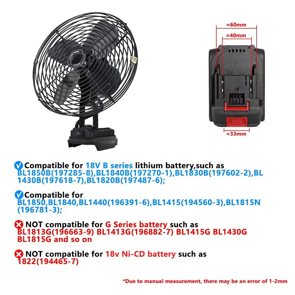 6/8In Camping Fan Outdoor Fish - Fish Finder Battery recensione e prezzo