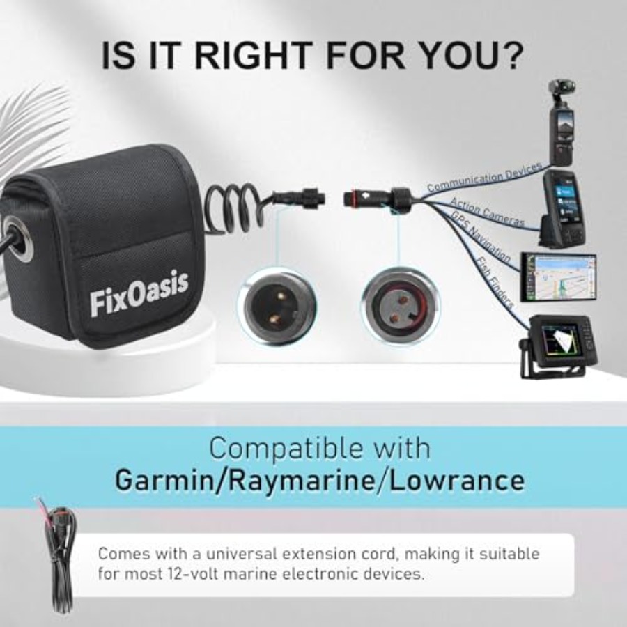 12V Lithium-Ion Fish Finder Ba - Fish Finder Charger recensione e prezzo