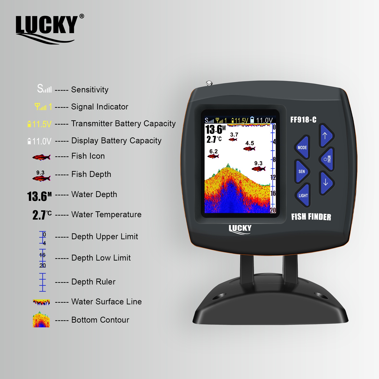 Lucky FF918 Wireless Remote Co - Fish Finder Cable recensione e prezzo