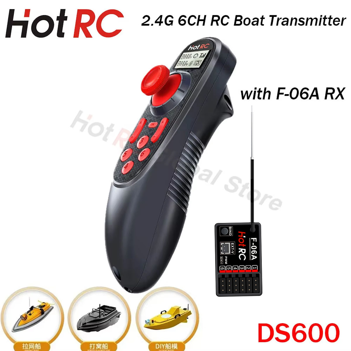 HOTRC DS600 6CH 6 Channel 2.4G - Fish Finder Battery recensione e prezzo