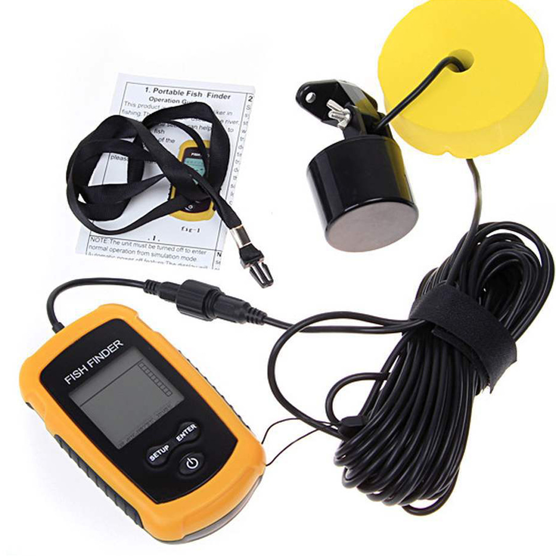 Alarm 100M Portable Sonar Fish - Fish Finder Transducer recensione e prezzo