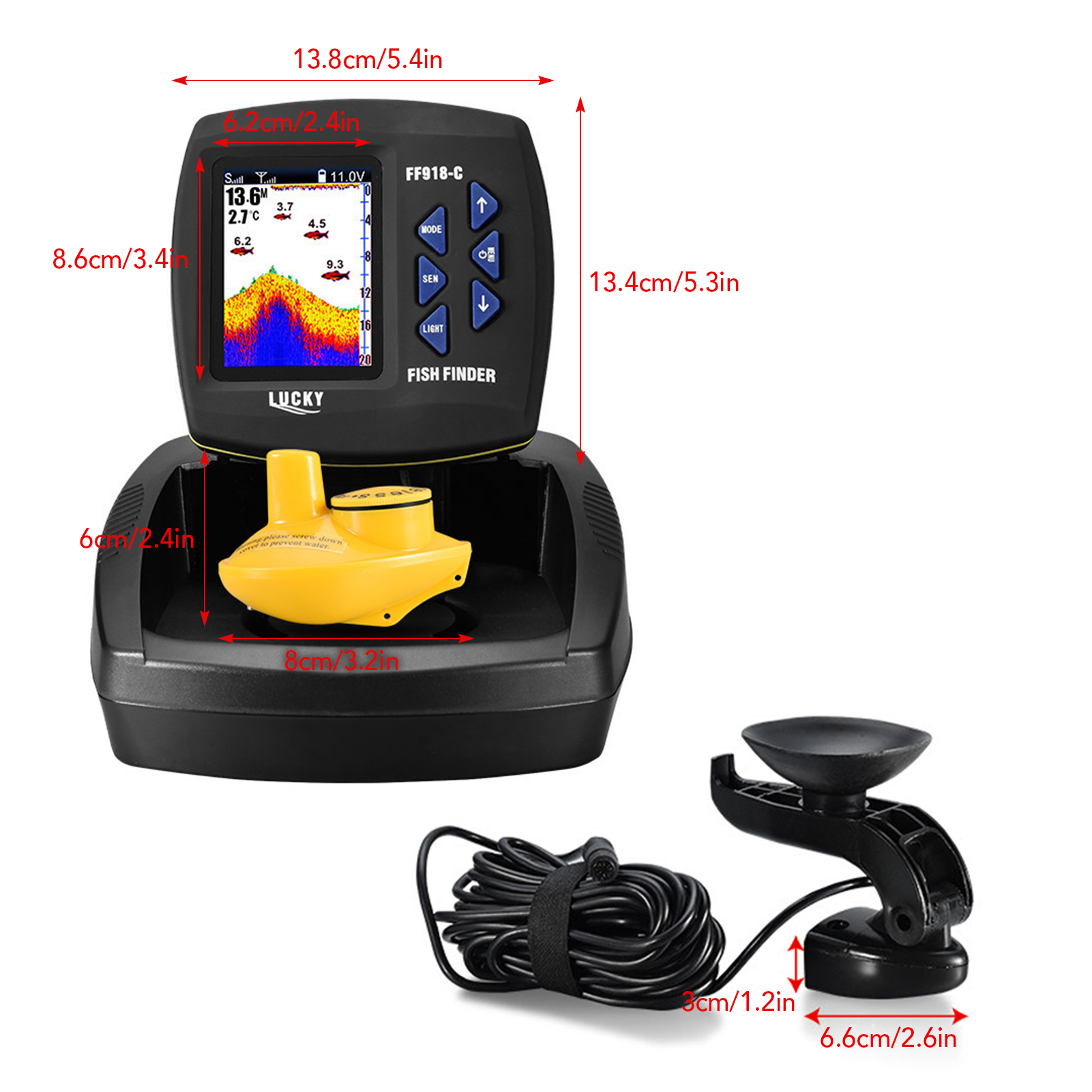 Fish Finder Wireless Sonar Sen - Fish Finder Transducer recensione e prezzo