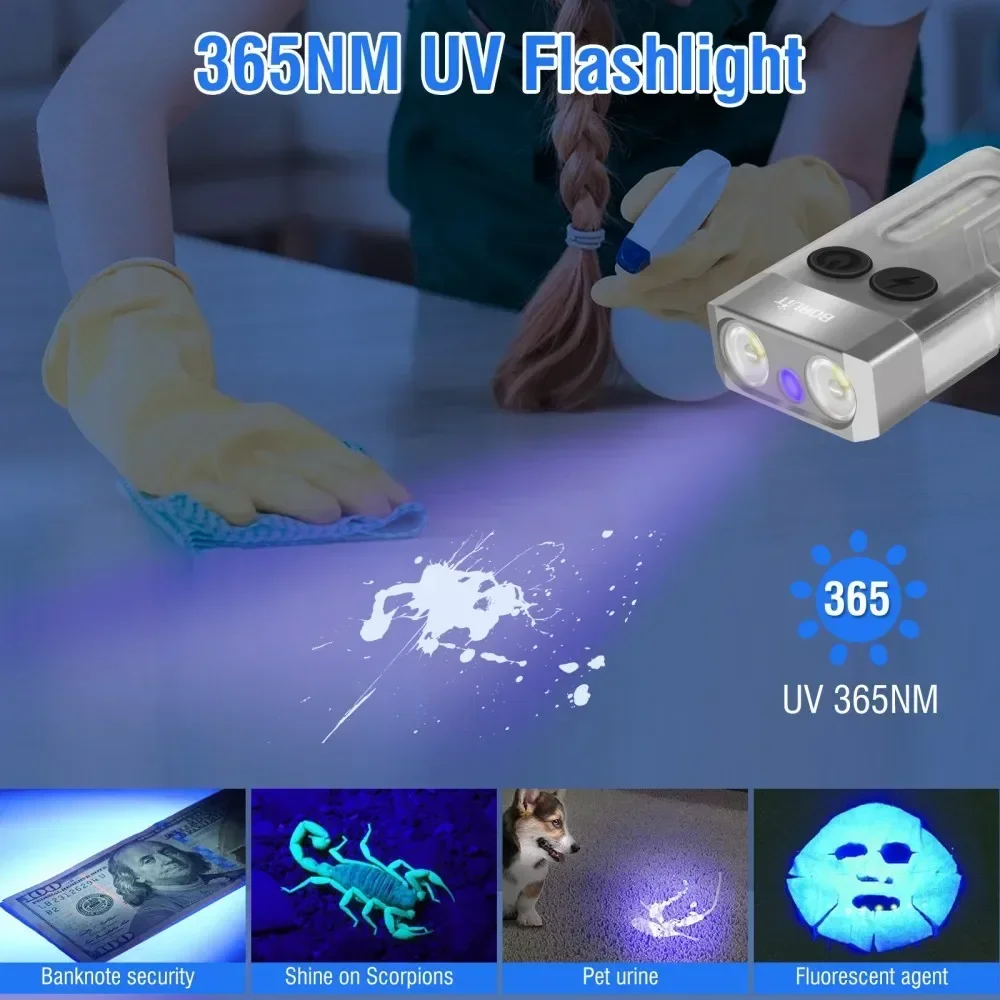 BORUiT V10 Keychain UV LED EDC - Fishing Light recensione e prezzo