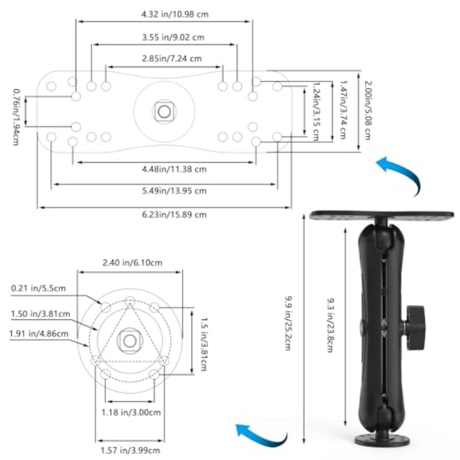 Aluminum Fish Finder Mount for - Fish Finder Mount recensione e prezzo