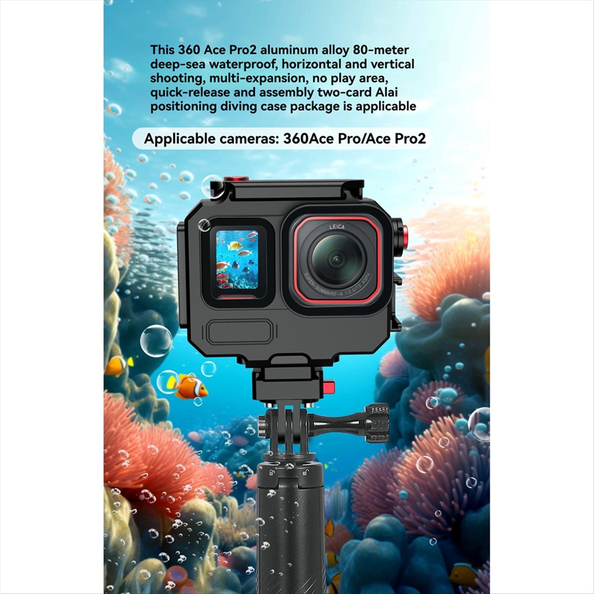 M05K 263FT/80M Waterproof Case - Underwater Camera recensione e prezzo