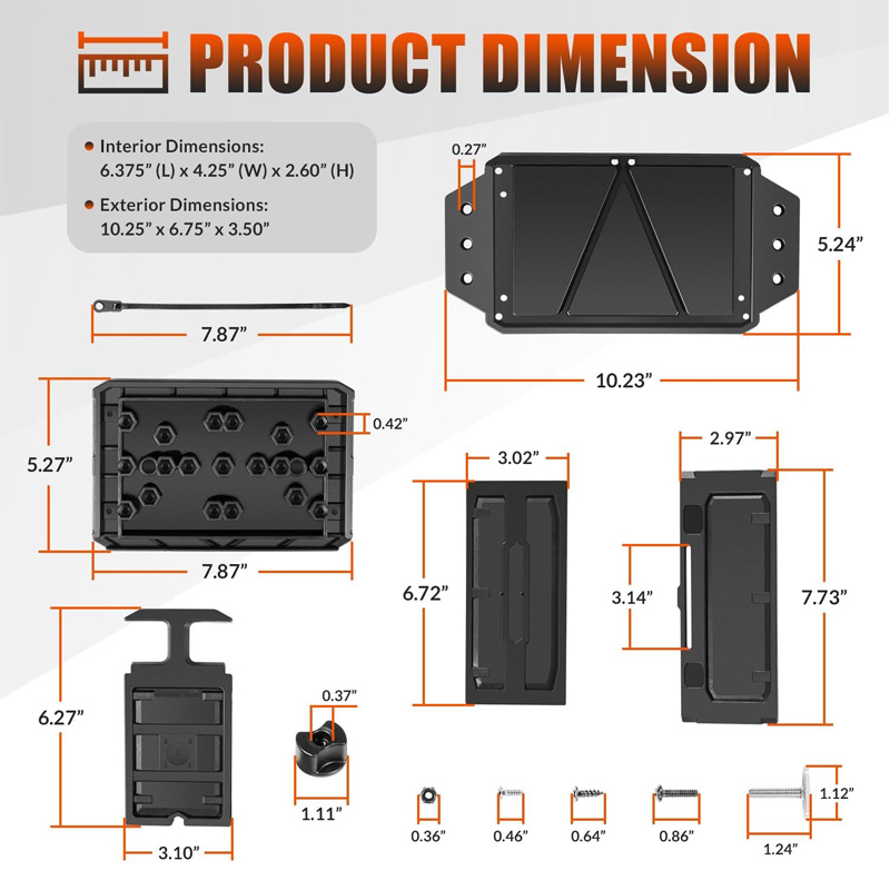 Track Mounted Battery Box for  - Fish Finder Transducer recensione e prezzo