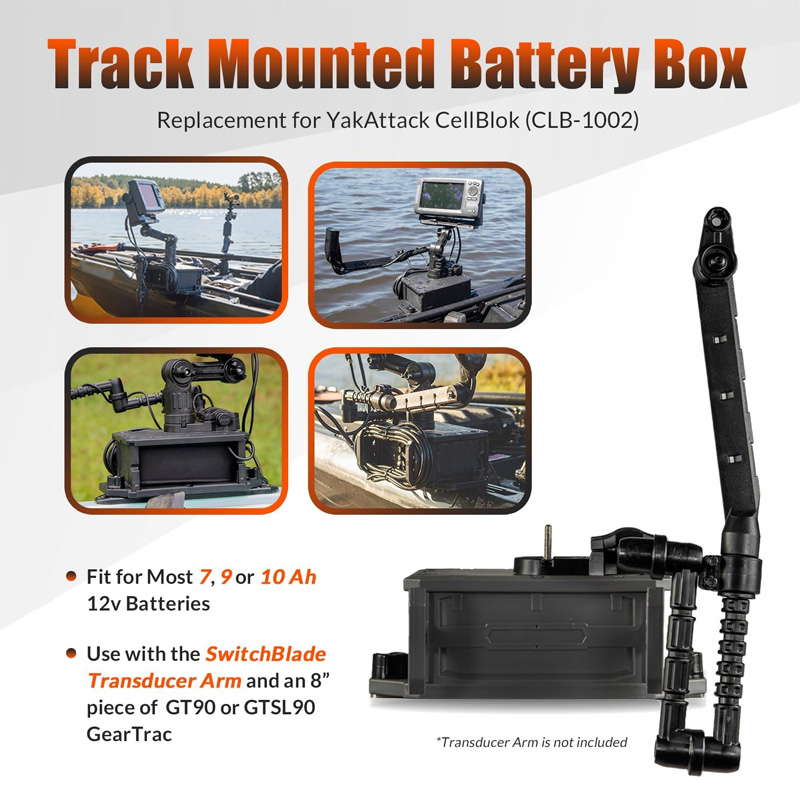 Track Mounted Battery Box for  - Fish Finder Transducer recensione e prezzo
