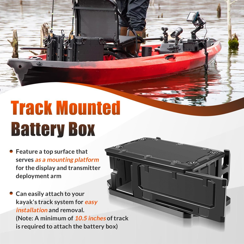 Track Mounted Battery Box for  - Fish Finder Transducer recensione e prezzo