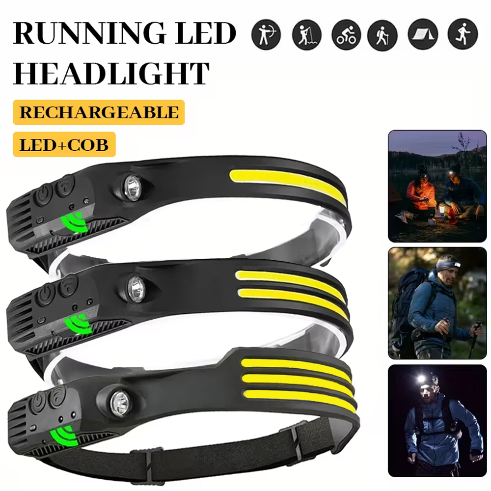 COB LED Induction Headlamp USB - Fish Finder Battery recensione e prezzo