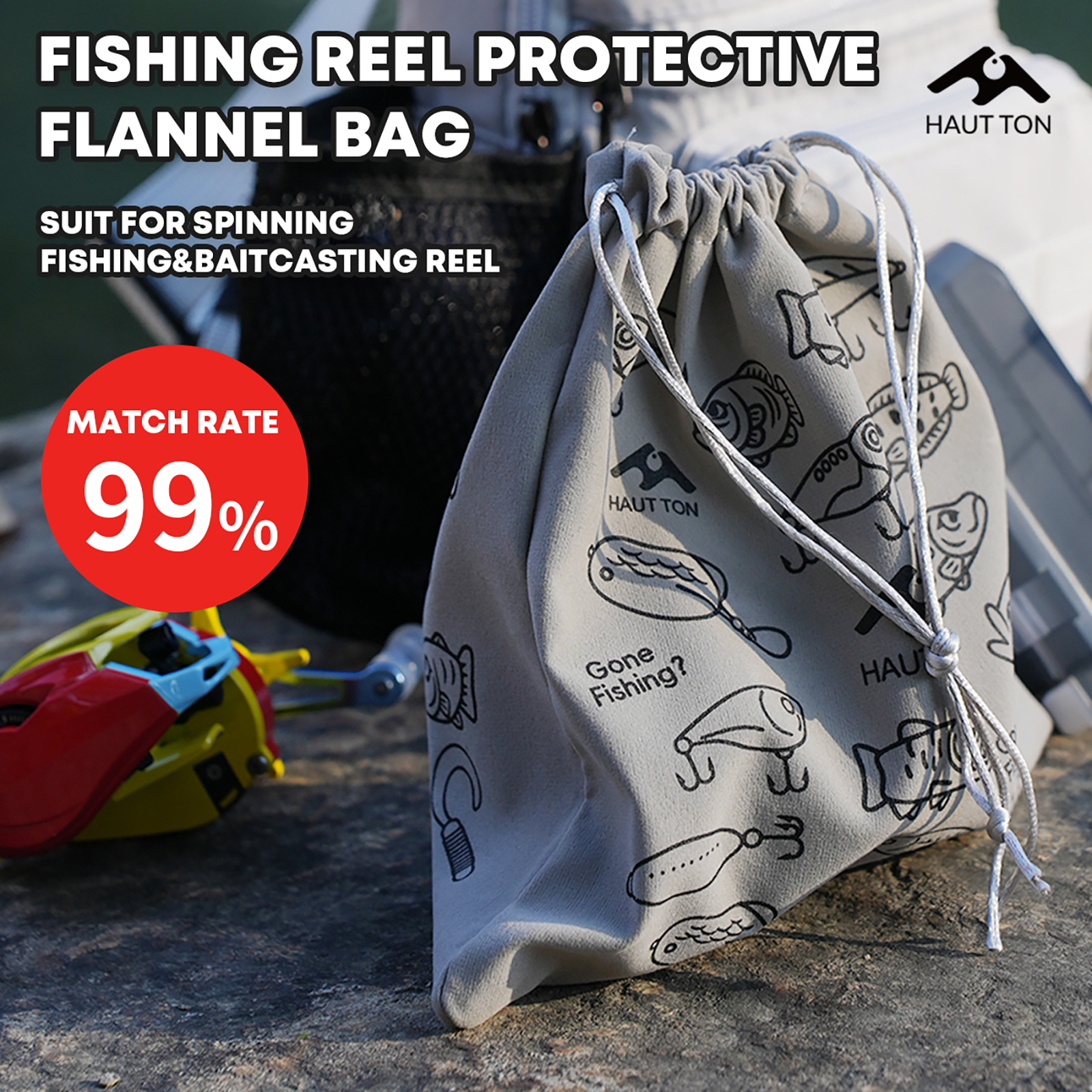 HAUT TON Fishing Reel Protecti - Fish Finder Case recensione e prezzo