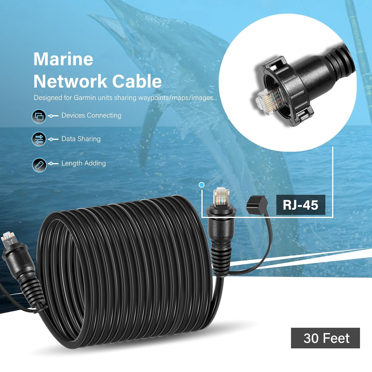 30 Foot Marine Network Cable f - Fish Finder recensione e prezzo
