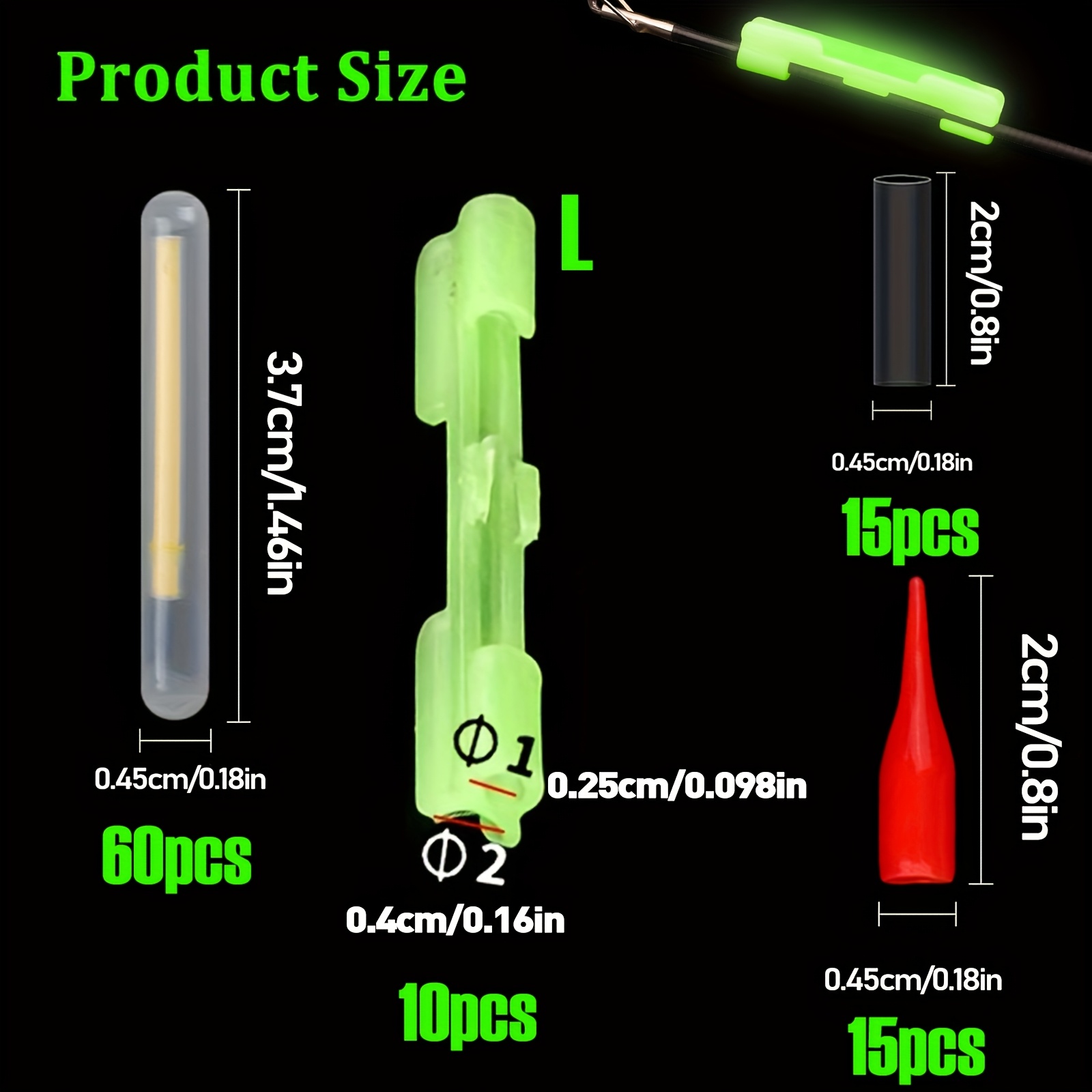 100PCS Fishing Glow Sticks Set - Bite Alarm recensione e prezzo