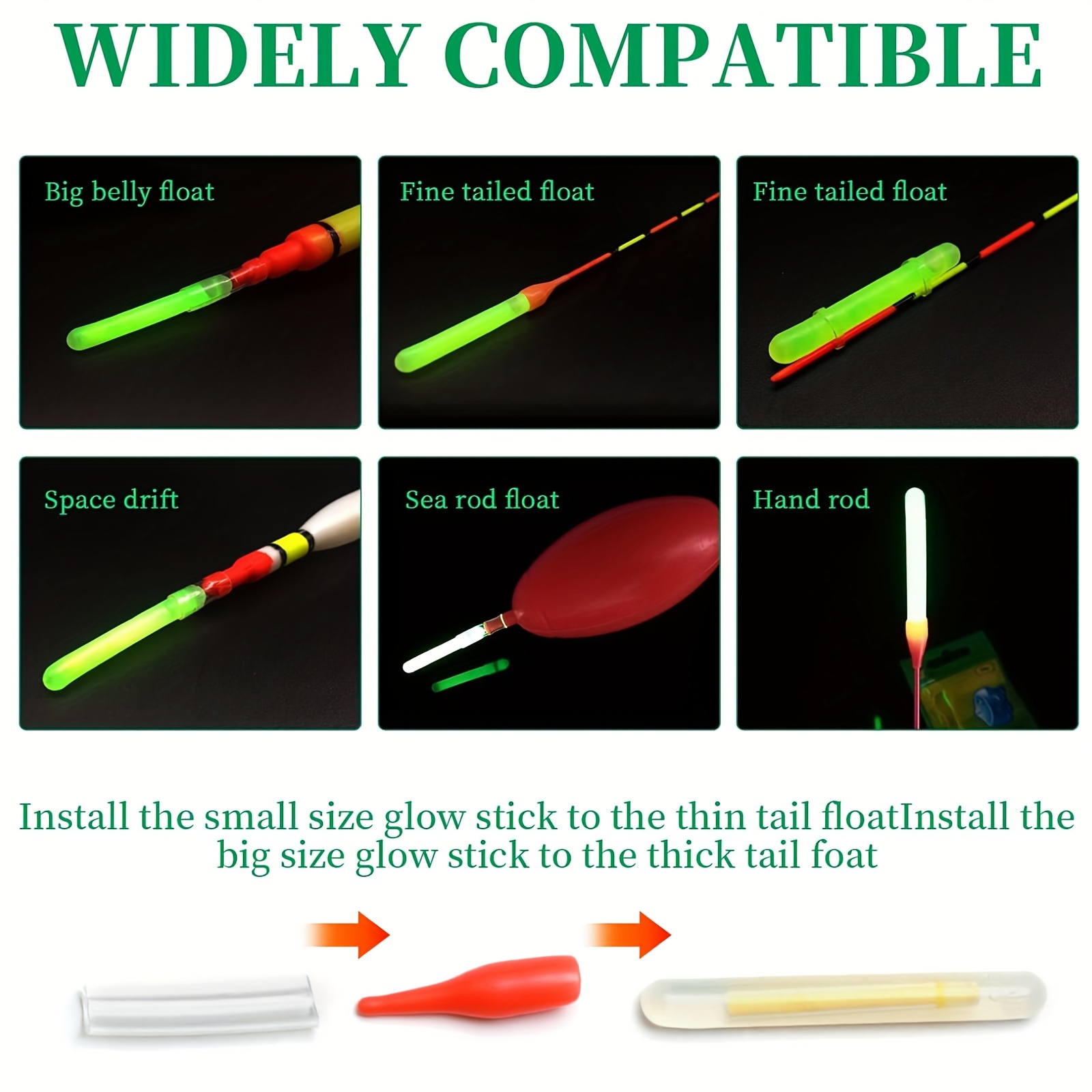100PCS Fishing Glow Sticks Set - Bite Alarm recensione e prezzo